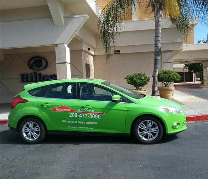a SERVPRO car