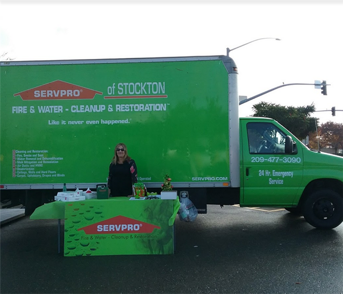 a SERVPRO truck