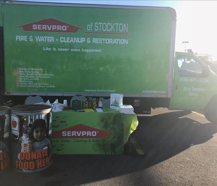 Stockton service truck at charity