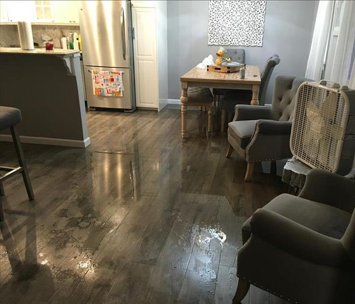 Water on floor