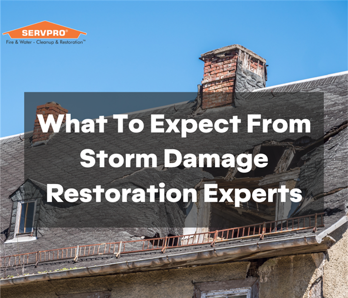 Storm Damage On A Home