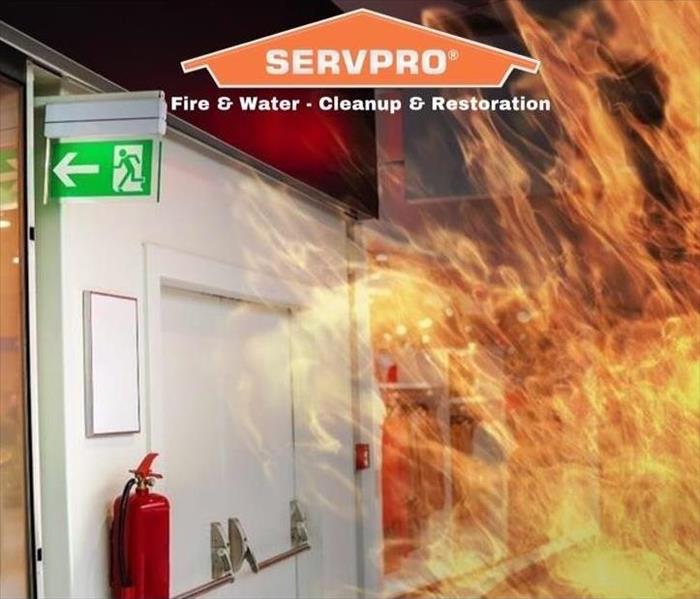 Fire Illustration with SERVPRO logo